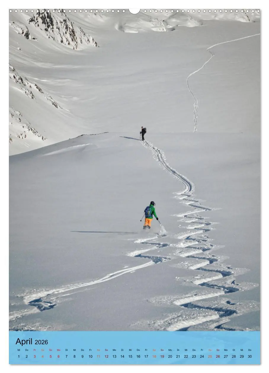 Bild: 9783516369182 | Endlich wieder Skifahren (Wandkalender 2026 DIN A2 hoch), CALVENDO...