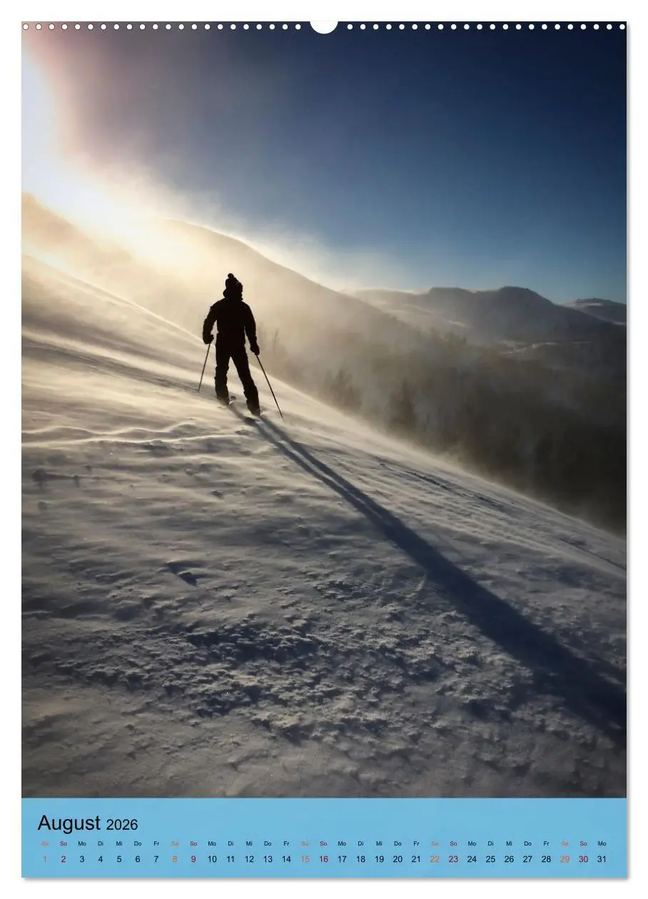 Bild: 9783516369182 | Endlich wieder Skifahren (Wandkalender 2026 DIN A2 hoch), CALVENDO...