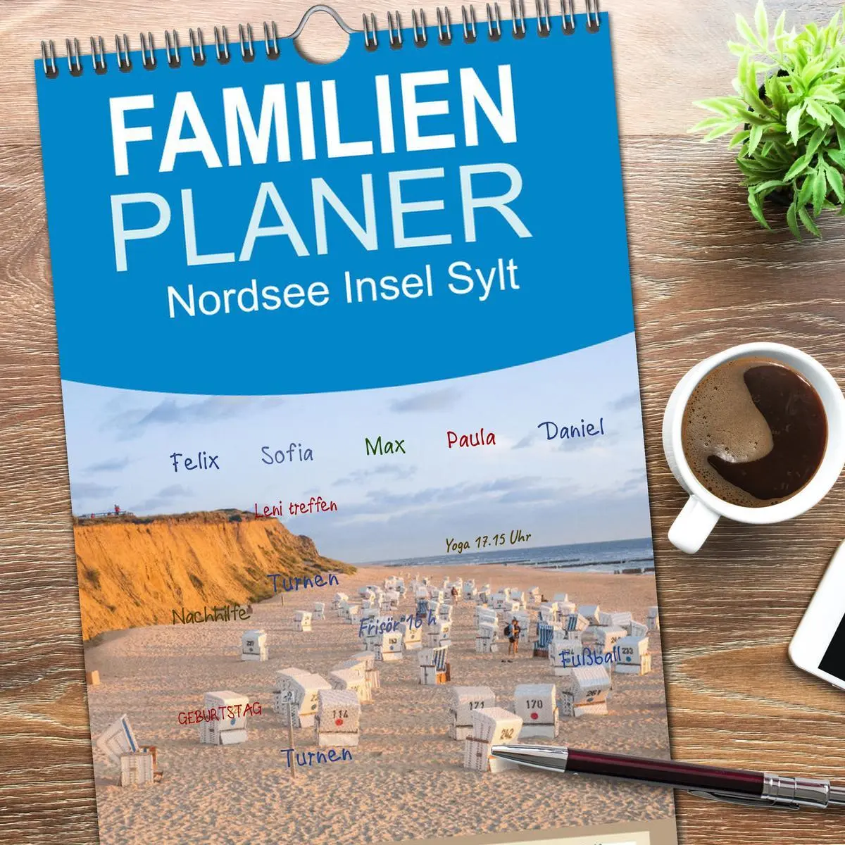 Bild: 9783516509182 | Familienplaner 2026 - Nordsee Insel Sylt mit 5 Spalten...