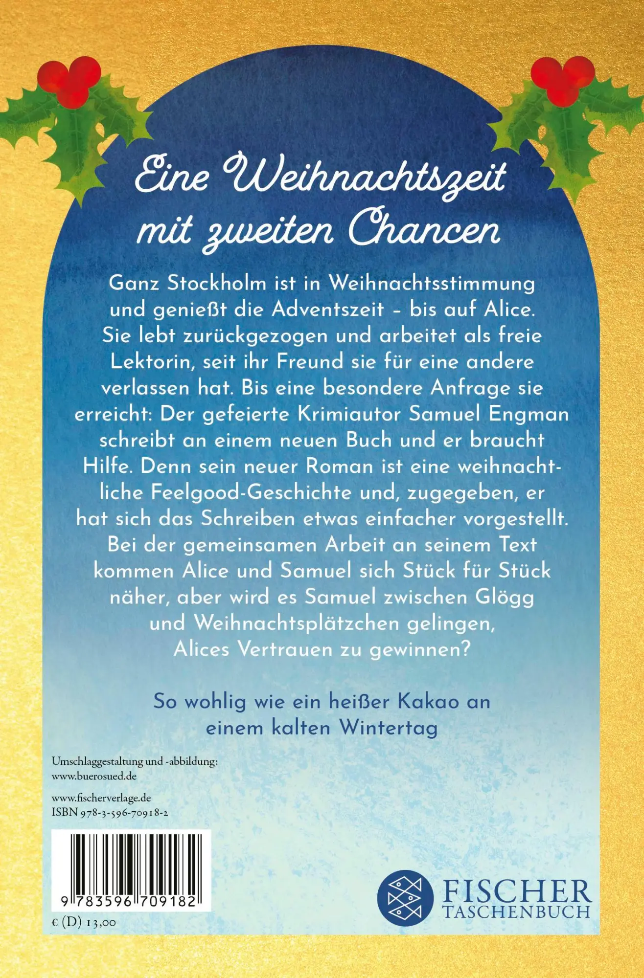 Rückseite: 9783596709182 | Schneezauber über Stockholm | Camilla Davidsson | Taschenbuch | 416 S.