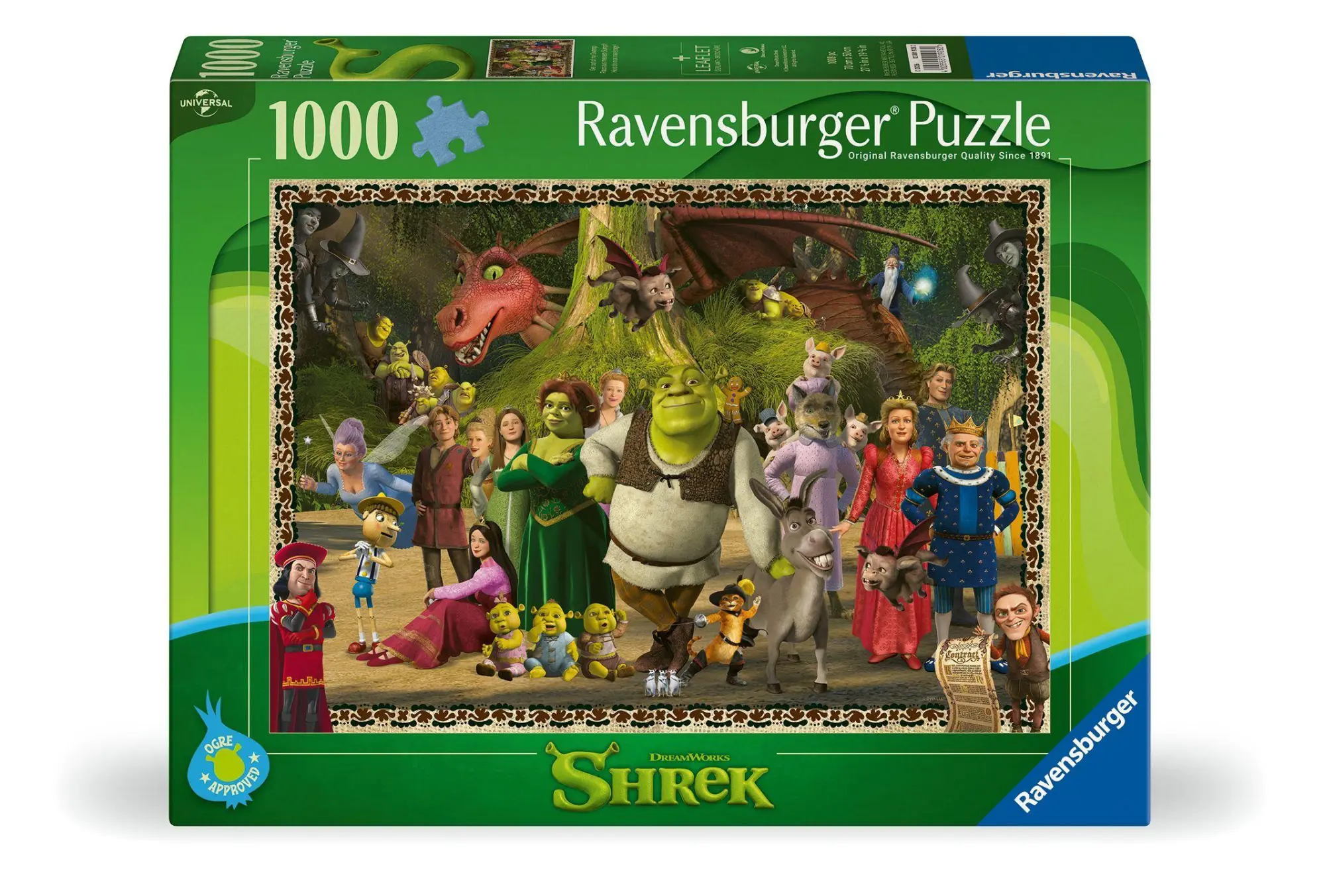 Erwachsenenpuzzle 1000 Teile - Shrek Evergreen