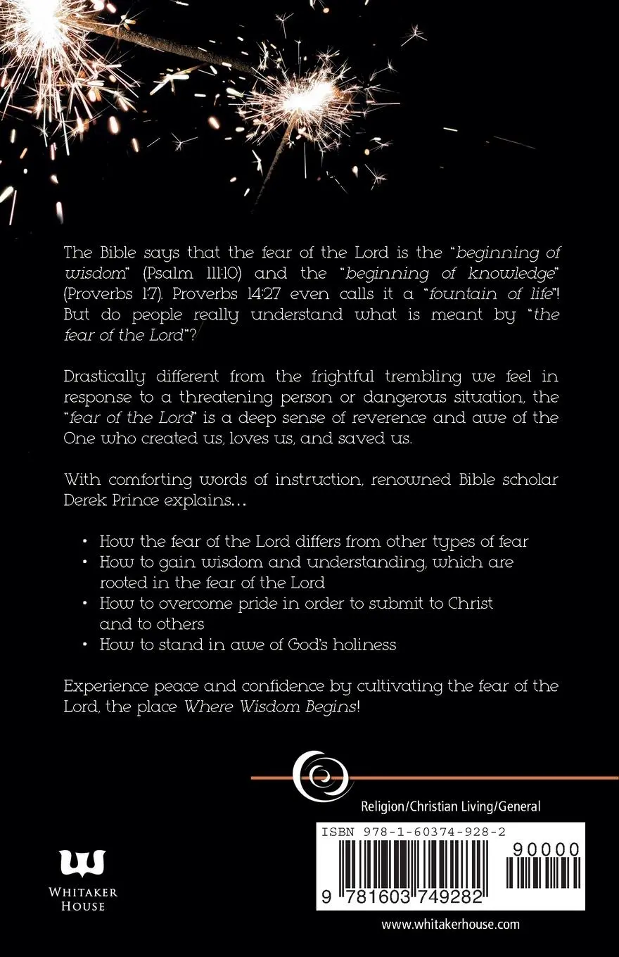 Rückseite: 9781603749282 | Where Wisdom Begins | Understanding the Fear of the Lord | Prince