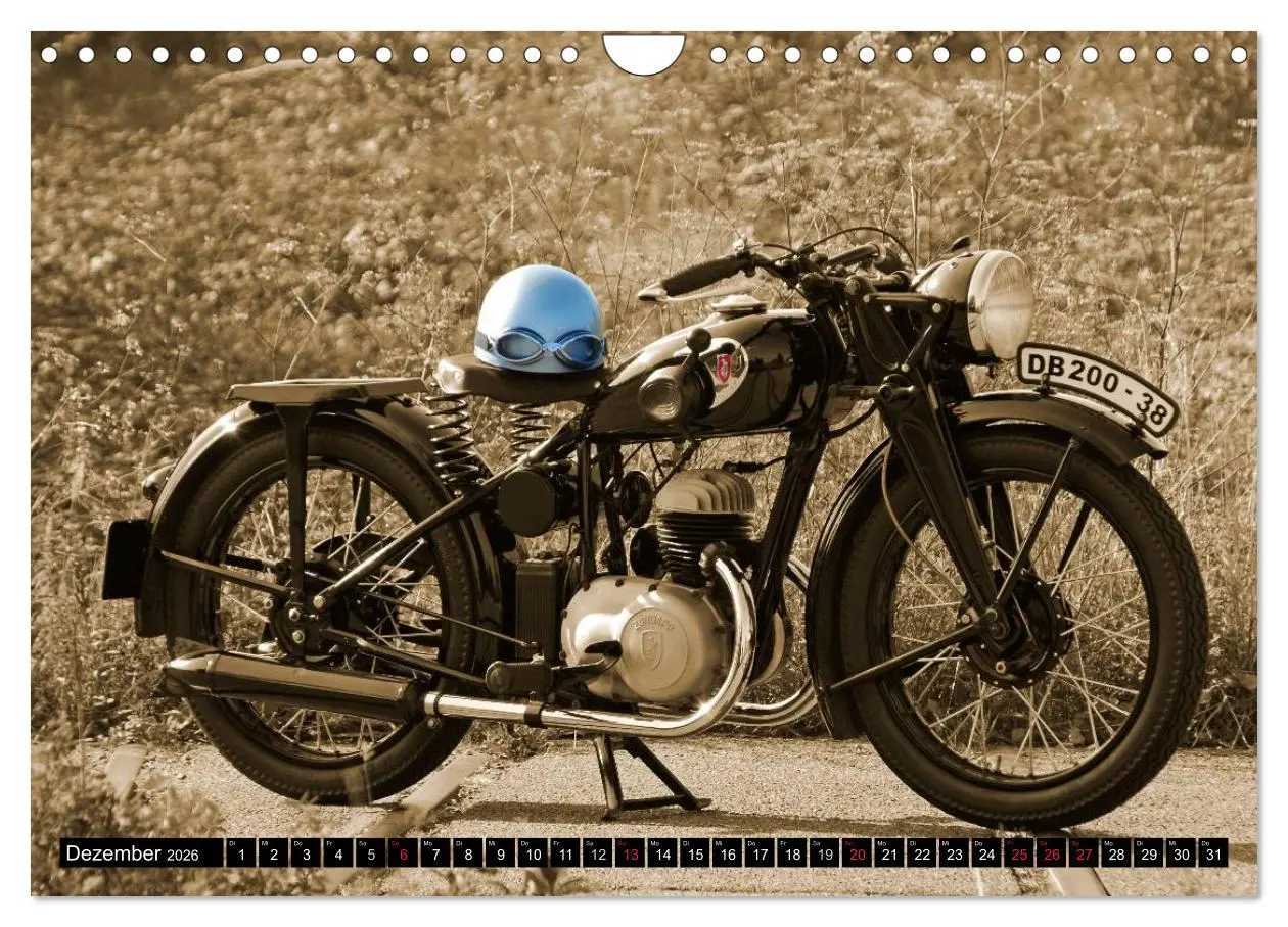 Bild: 9783516049282 | Zündapp DB 200 (Wandkalender 2026 DIN A4 quer), CALVENDO...