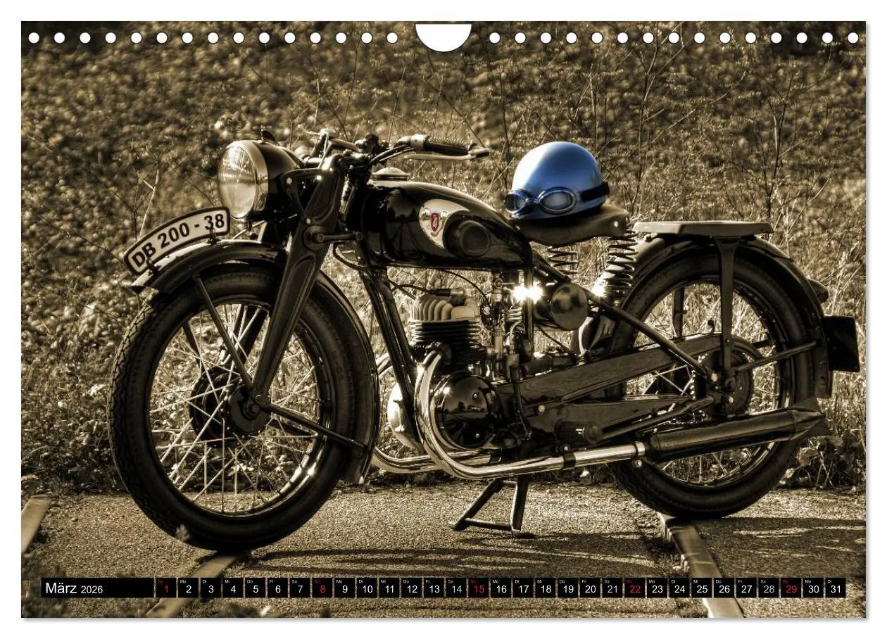 Bild: 9783516049282 | Zündapp DB 200 (Wandkalender 2026 DIN A4 quer), CALVENDO...
