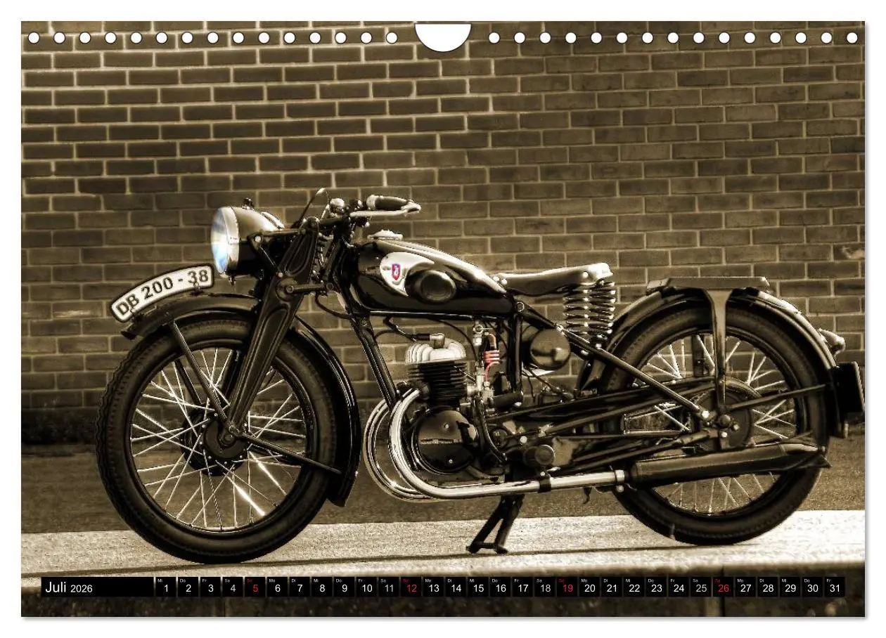 Bild: 9783516049282 | Zündapp DB 200 (Wandkalender 2026 DIN A4 quer), CALVENDO...