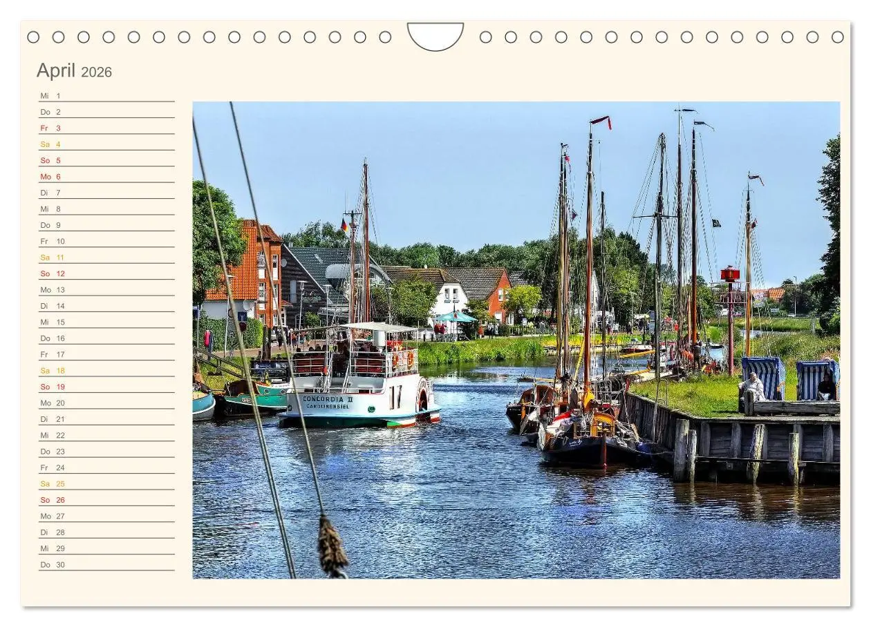 Bild: 9783516119282 | Ostfriesland - Museumshafen Carolinensiel (Wandkalender 2026 DIN A4...