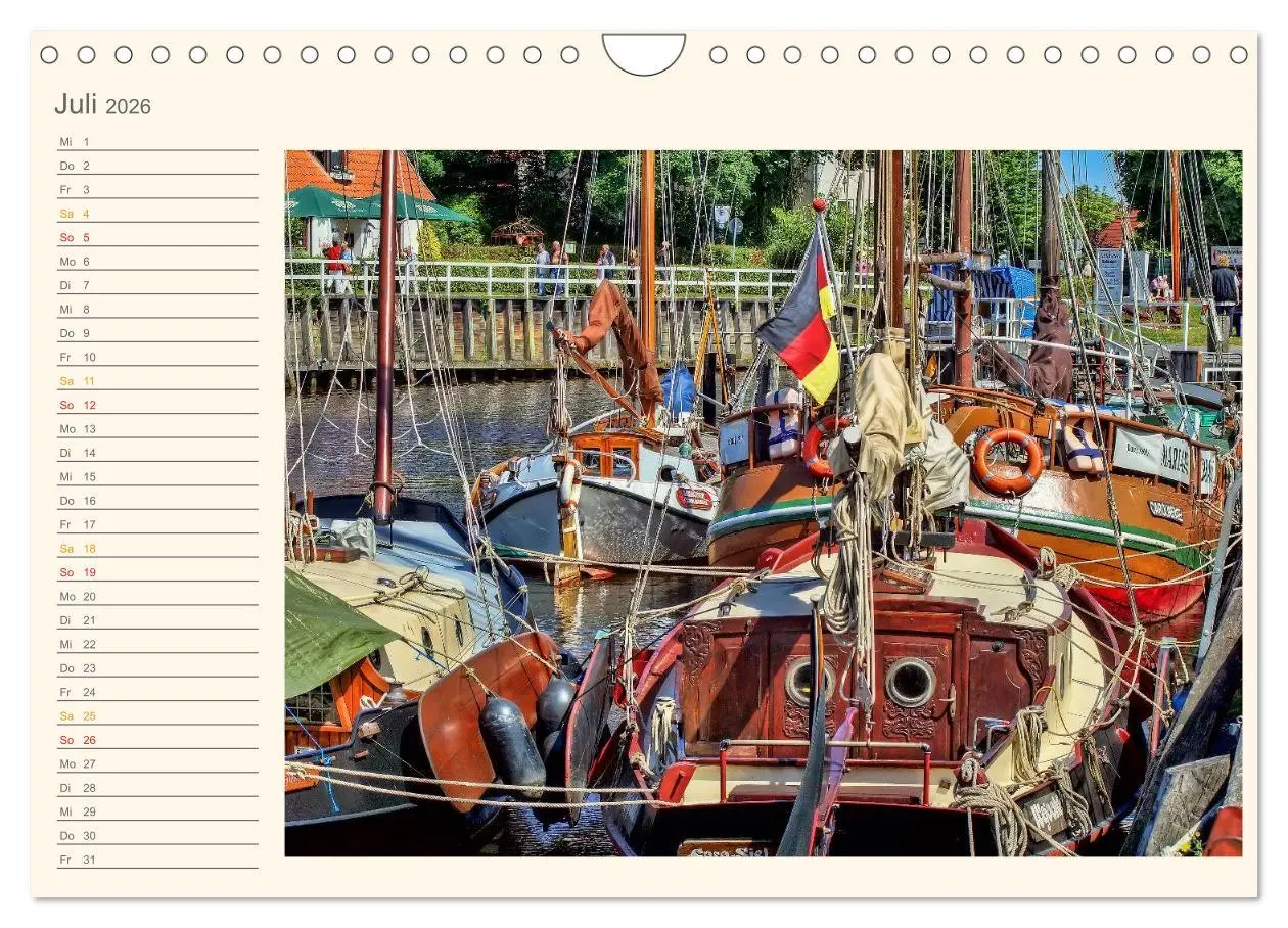 Bild: 9783516119282 | Ostfriesland - Museumshafen Carolinensiel (Wandkalender 2026 DIN A4...