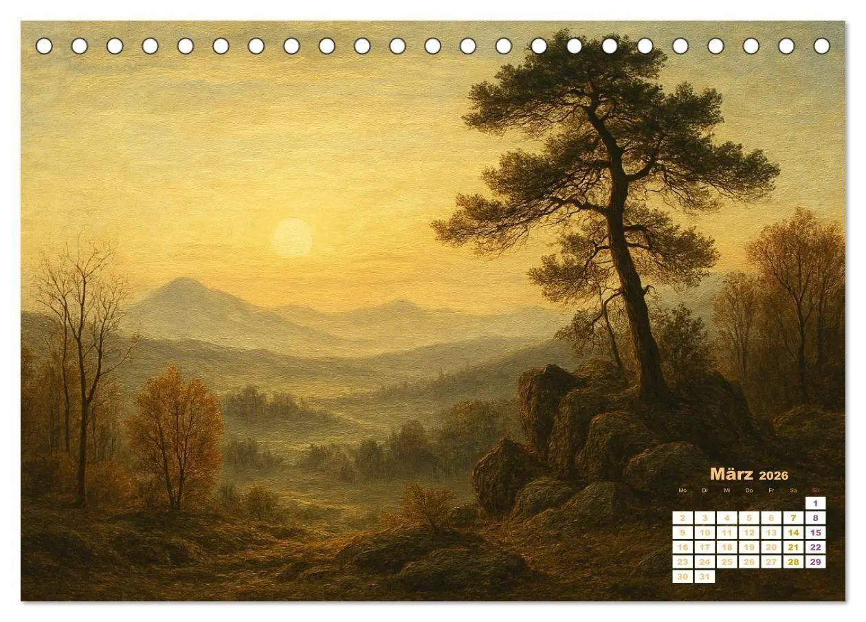 Bild: 9783516669282 | Im Licht der Sehnsucht - Romantische Landschaften (Tischkalender...