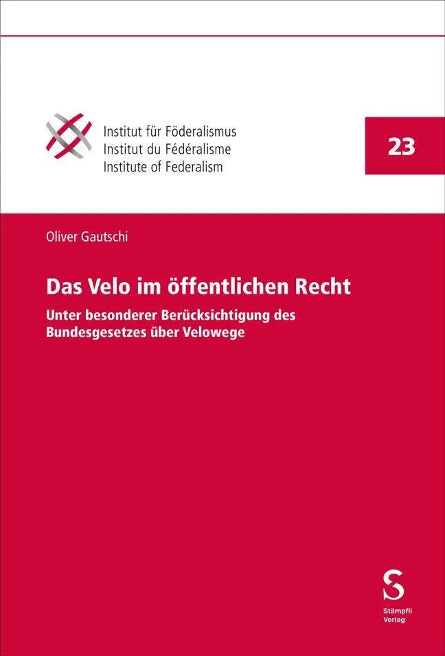 Das Velo im öffentlichen Recht