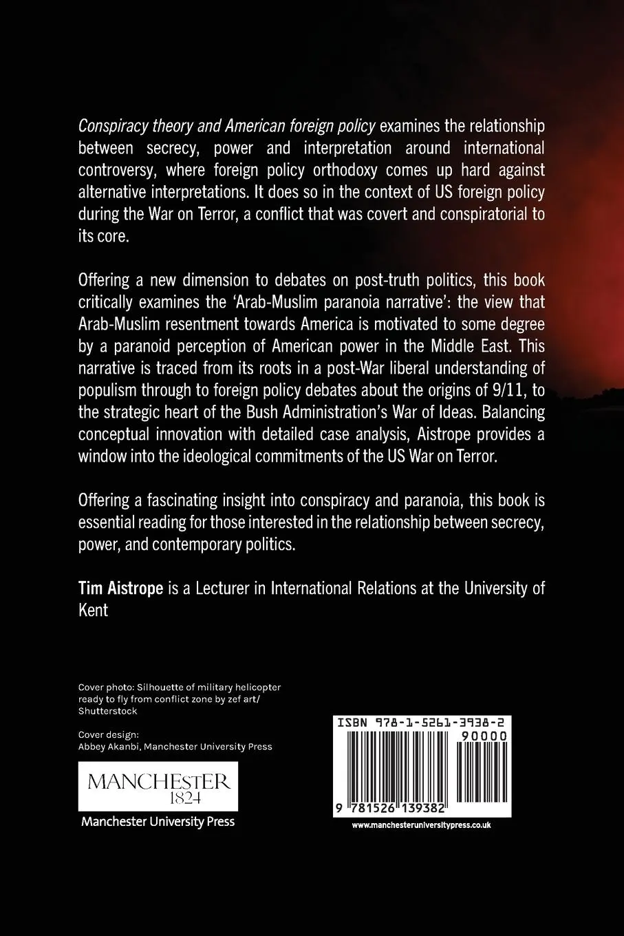 Rückseite: 9781526139382 | Conspiracy theory and American foreign policy | Tim Aistrope | Buch