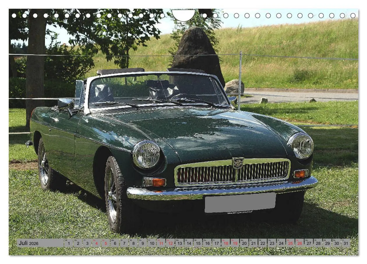 Bild: 9783516039382 | Oben ohne Oldtimer (Wandkalender 2026 DIN A4 quer), CALVENDO...