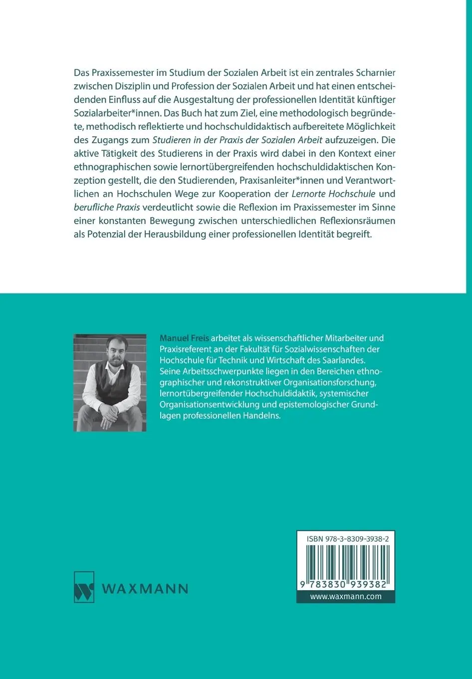 Rückseite: 9783830939382 | Ethnographie im Praxissemester | Manuel Freis | Taschenbuch | 320 S.