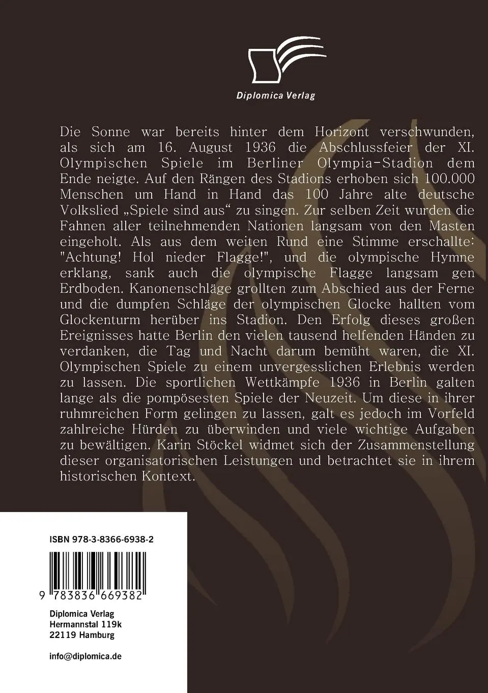 Rückseite: 9783836669382 | Berlin im olympischen Rausch | Karin Stöckel | Taschenbuch | 244 S.