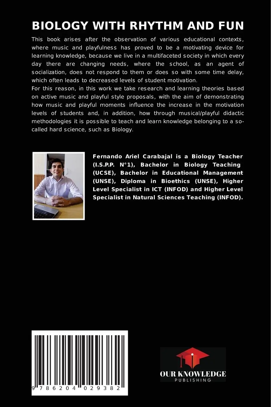 Rückseite: 9786204029382 | BIOLOGY WITH RHYTHM AND FUN | Fernando Ariel Carabajal | Taschenbuch