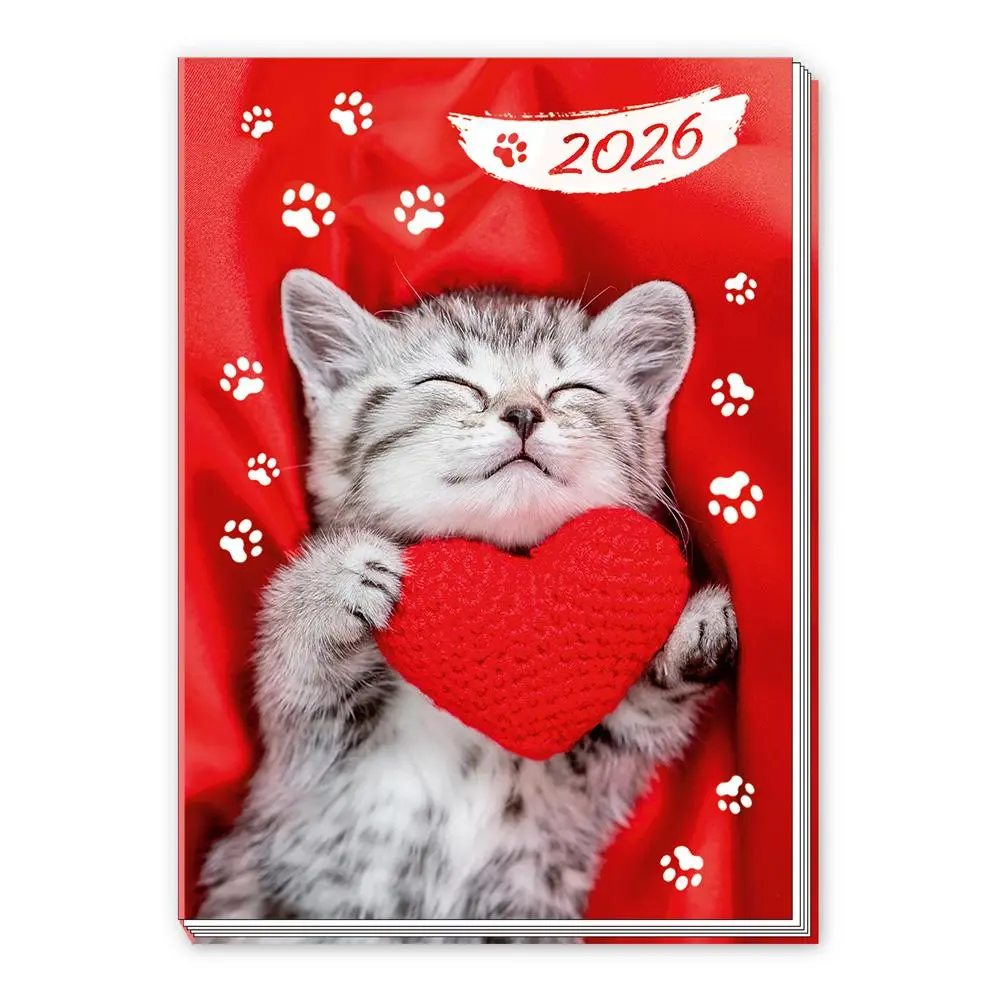 Cover: 4251901509482 | Trötsch Taschenkalender A7 Katze 2026 | Mini-Terminkalender | KG