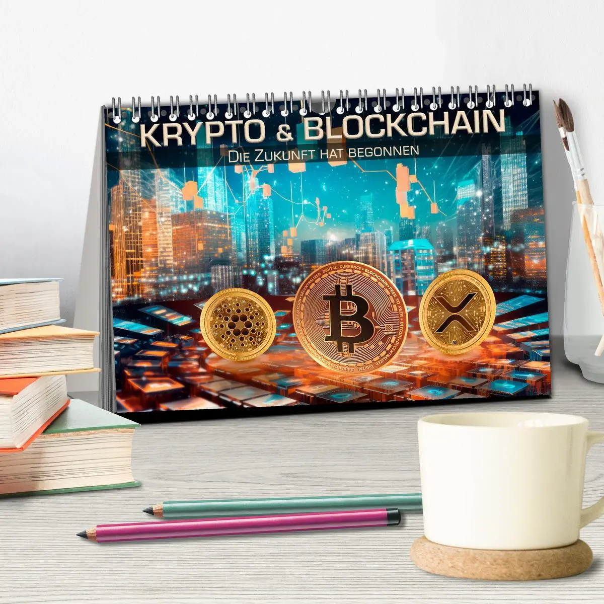 Bild: 9783457489482 | Krypto und Blockchain (Tischkalender 2026 DIN A5 quer), CALVENDO...