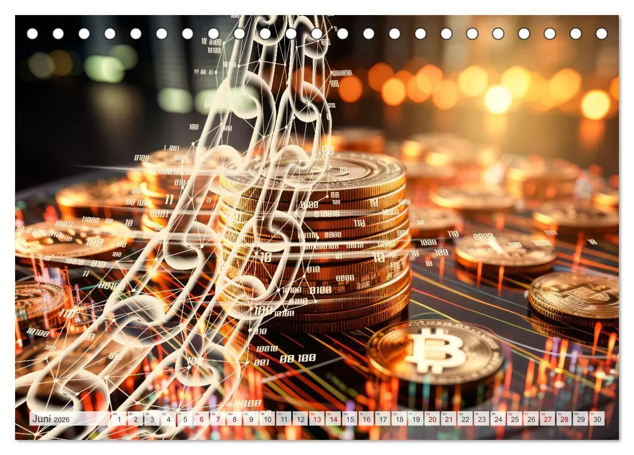 Bild: 9783457489482 | Krypto und Blockchain (Tischkalender 2026 DIN A5 quer), CALVENDO...