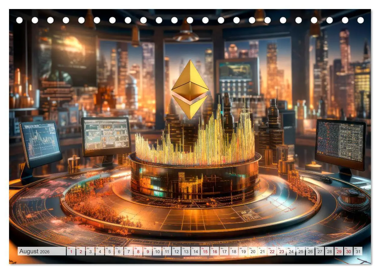 Bild: 9783457489482 | Krypto und Blockchain (Tischkalender 2026 DIN A5 quer), CALVENDO...