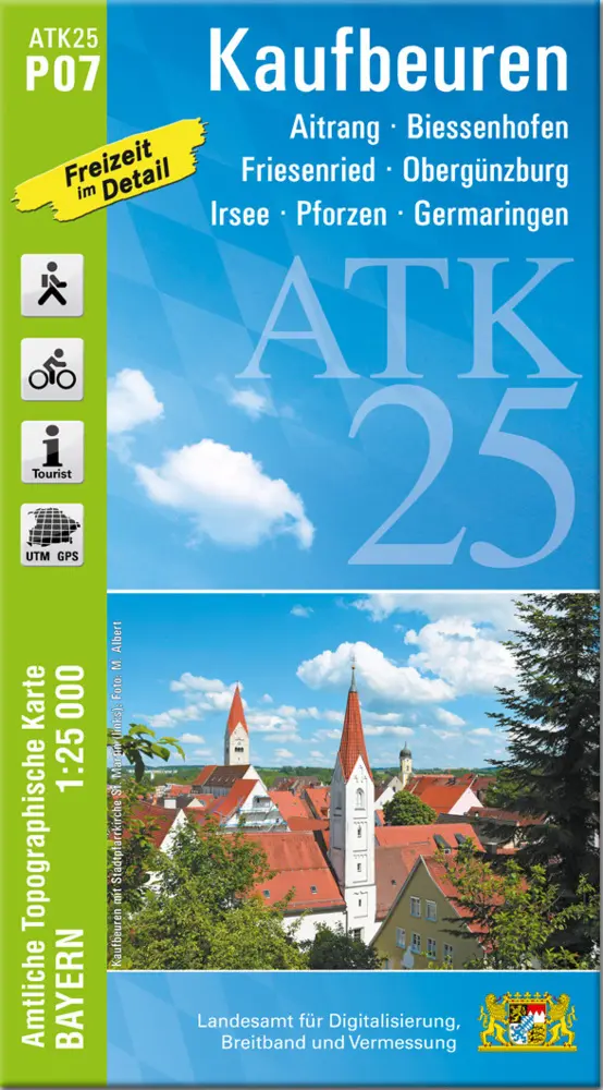Cover: 9783899339482 | Kaufbeuren 1:25 000 | Digitalisierung | (Land-)Karte | Deutsch | 2022