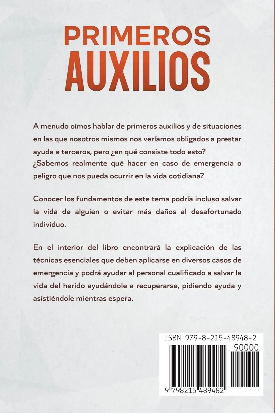 Rückseite: 9798215489482 | Primeros Auxilios | Nathan Orwell | Taschenbuch | Spanisch | 2023