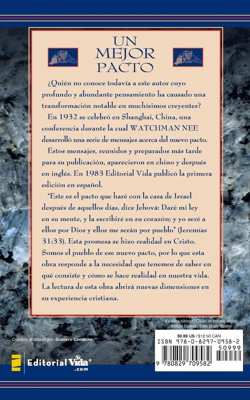 Rückseite: 9780829709582 | Un Mejor Pacto | Watchman Nee (u. a.) | Taschenbuch | Spanisch | 1984