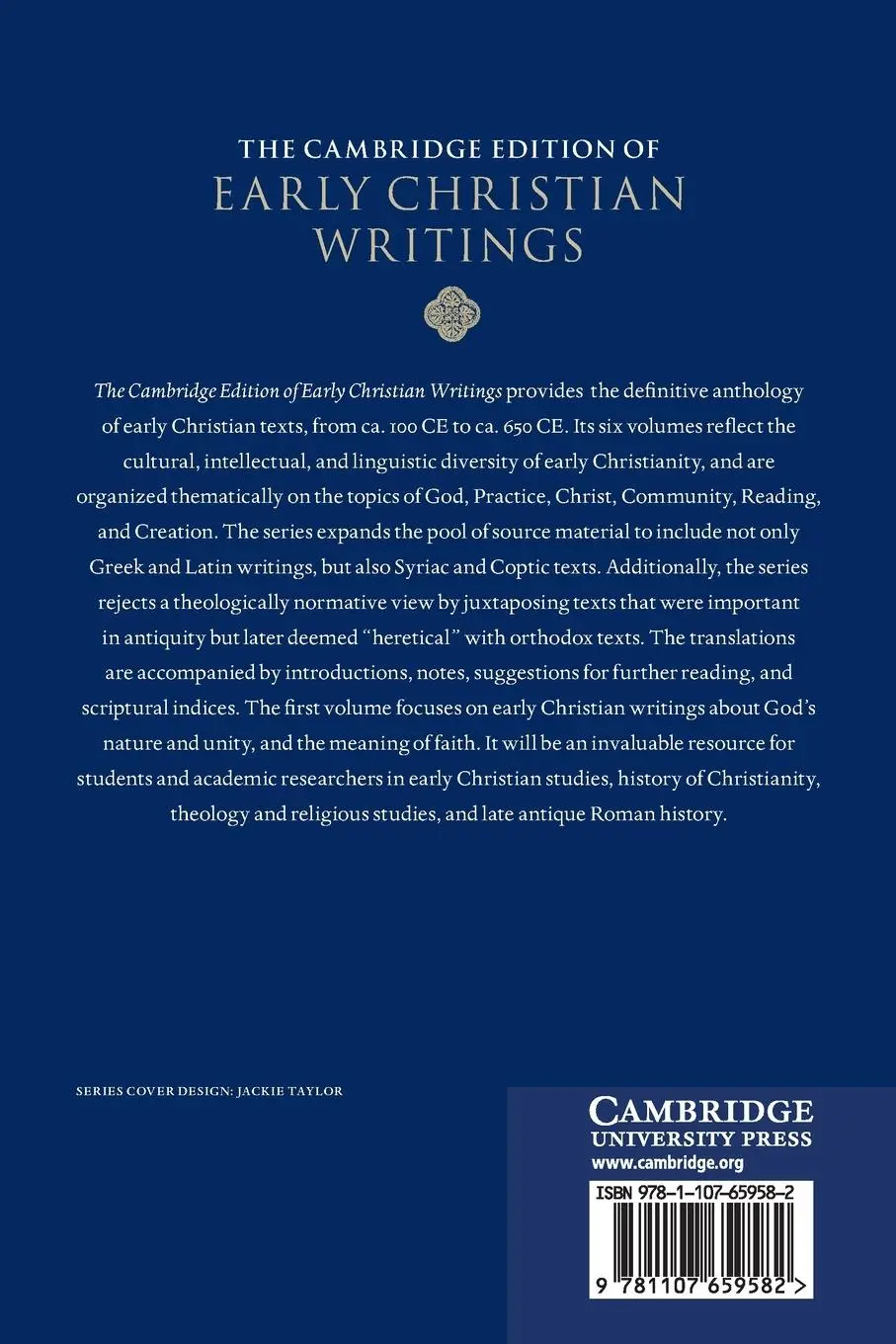 Rückseite: 9781107659582 | The Cambridge Edition of Early Christian Writings | Radde-Gallwitz