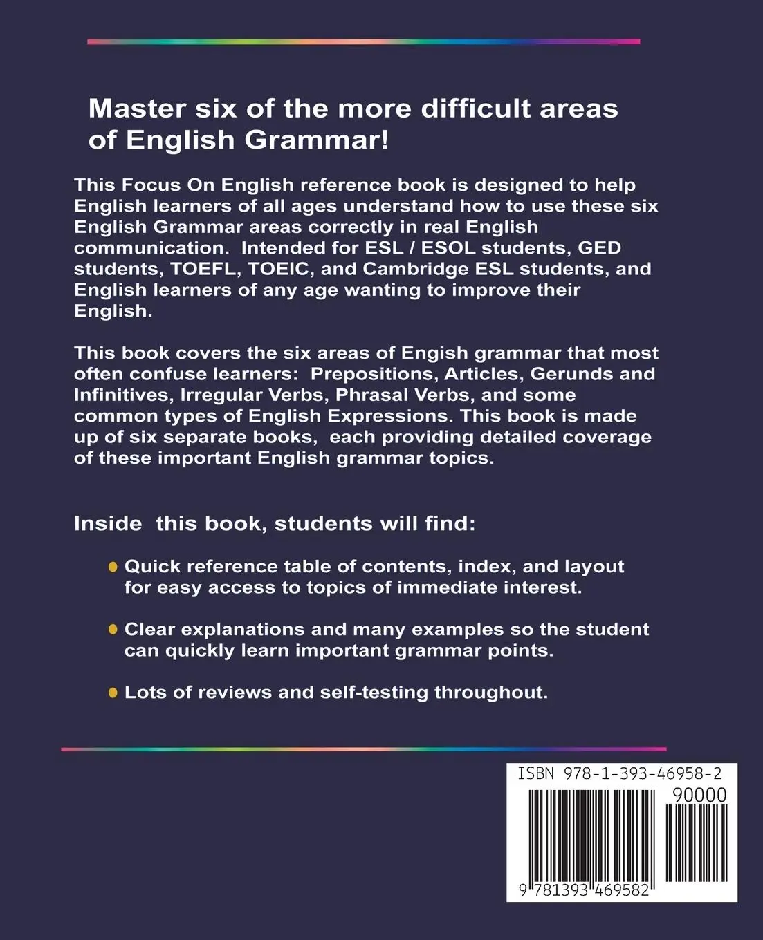 Rückseite: 9781393469582 | The Big Book of English Grammar for ESL and English Learners | Buch