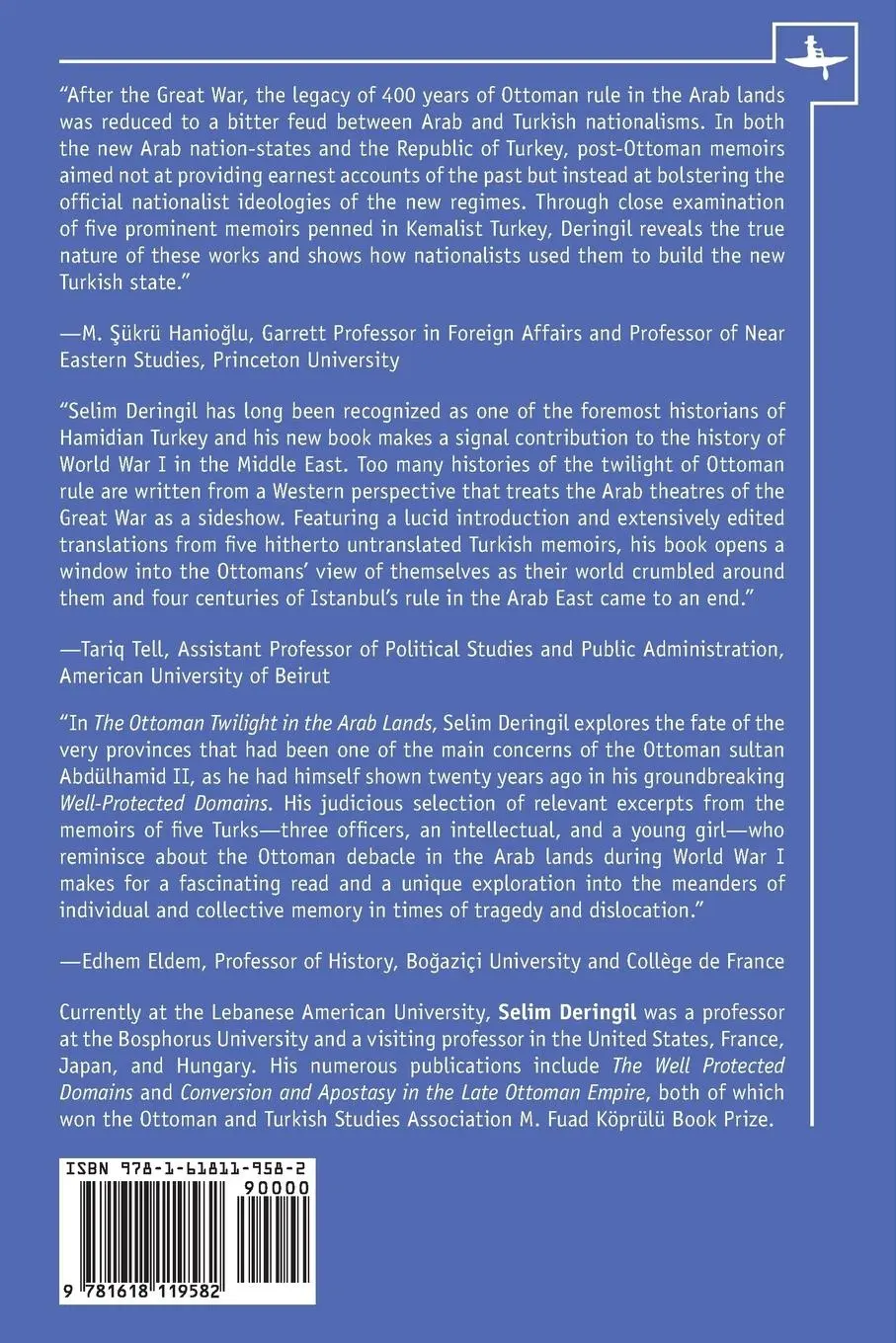 Rückseite: 9781618119582 | The Ottoman Twilight in the Arab Lands | Selim Deringil | Taschenbuch