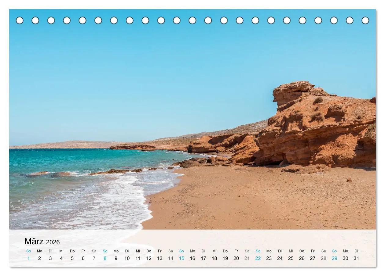 Bild: 9783457549582 | Kreta - Die schönsten Strände (Tischkalender 2026 DIN A5 quer),...