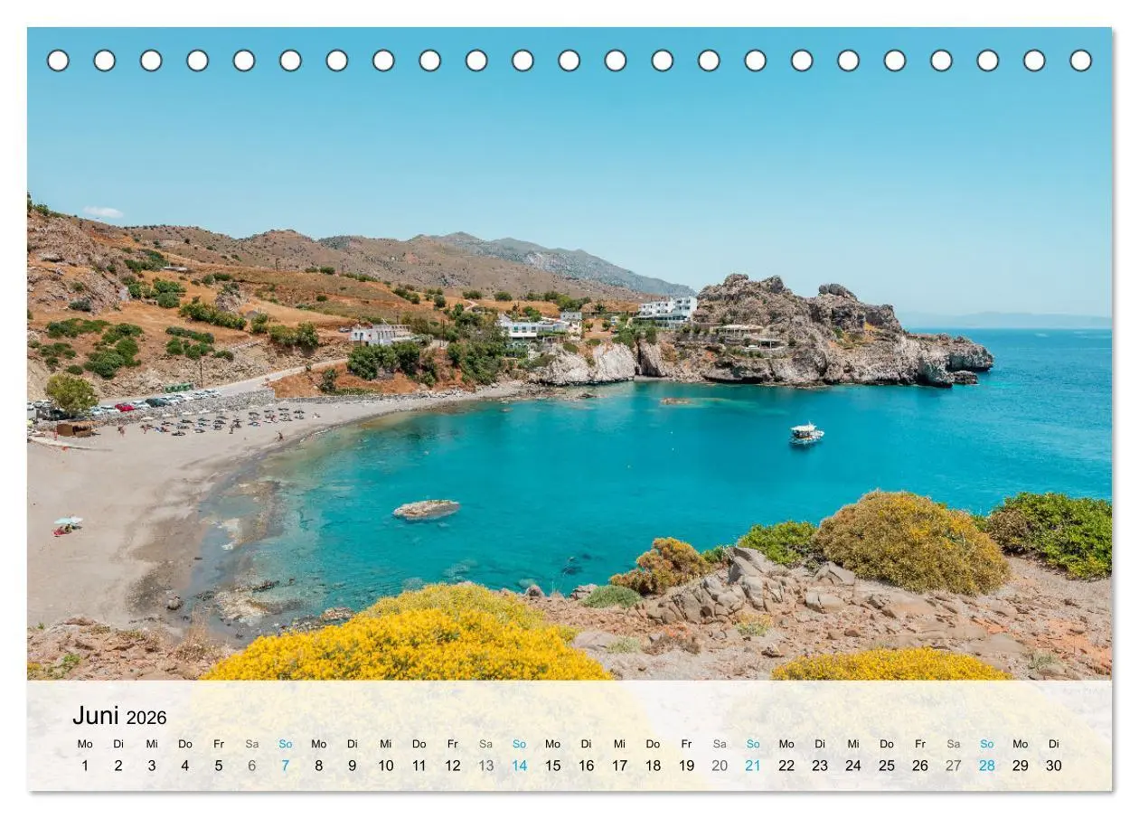 Bild: 9783457549582 | Kreta - Die schönsten Strände (Tischkalender 2026 DIN A5 quer),...