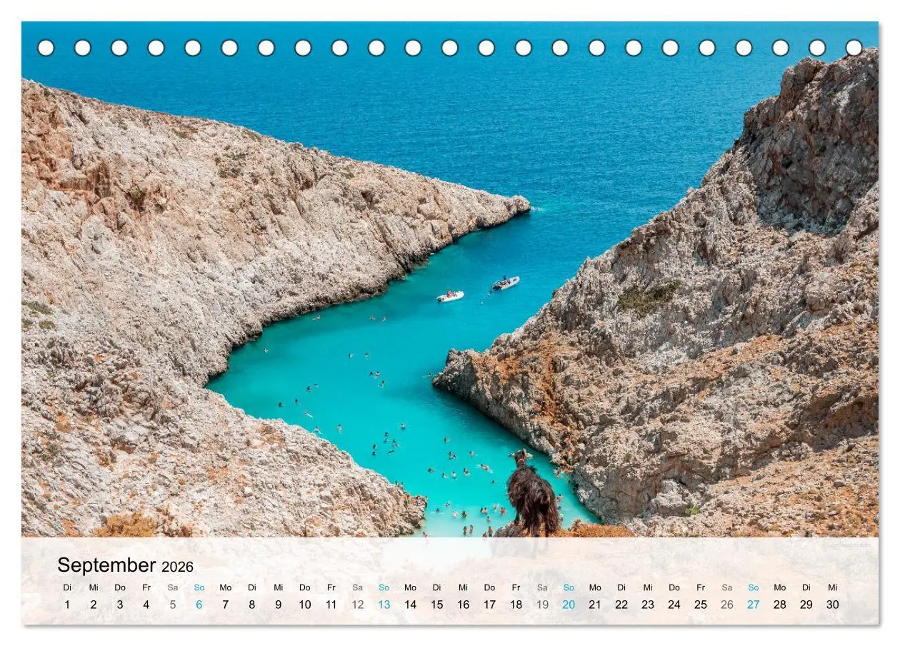 Bild: 9783457549582 | Kreta - Die schönsten Strände (Tischkalender 2026 DIN A5 quer),...