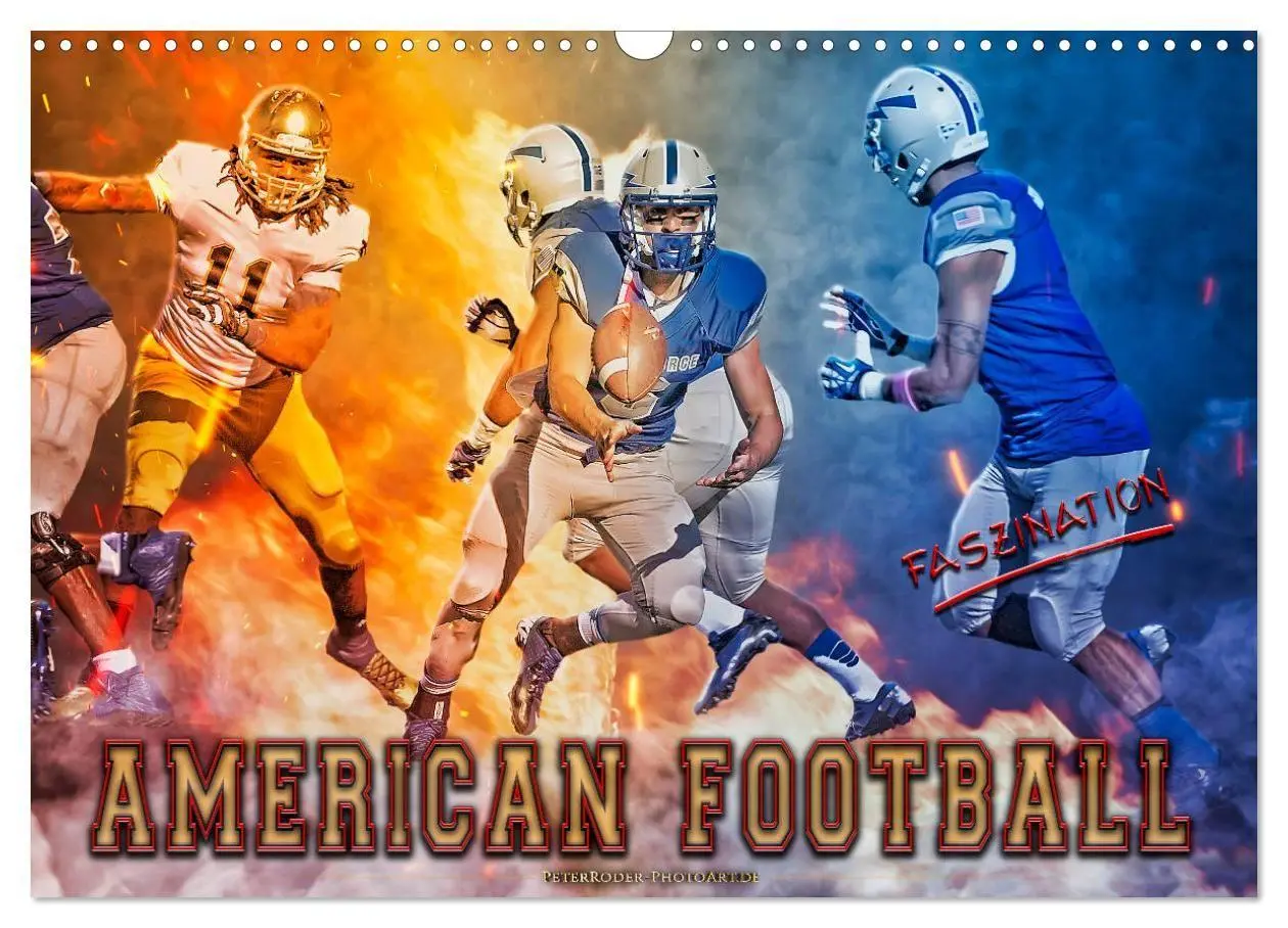Cover: 9783569589582 | Faszination American Football (Wandkalender 2027 DIN A3 quer),...