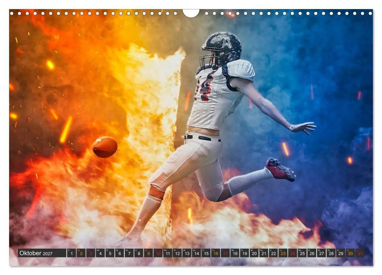 Bild: 9783569589582 | Faszination American Football (Wandkalender 2027 DIN A3 quer),...