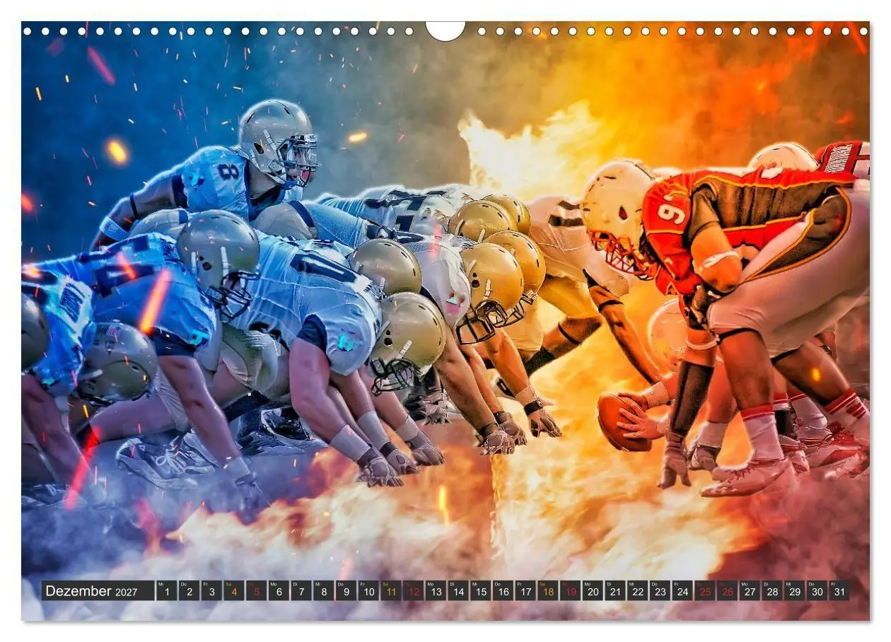 Bild: 9783569589582 | Faszination American Football (Wandkalender 2027 DIN A3 quer),...