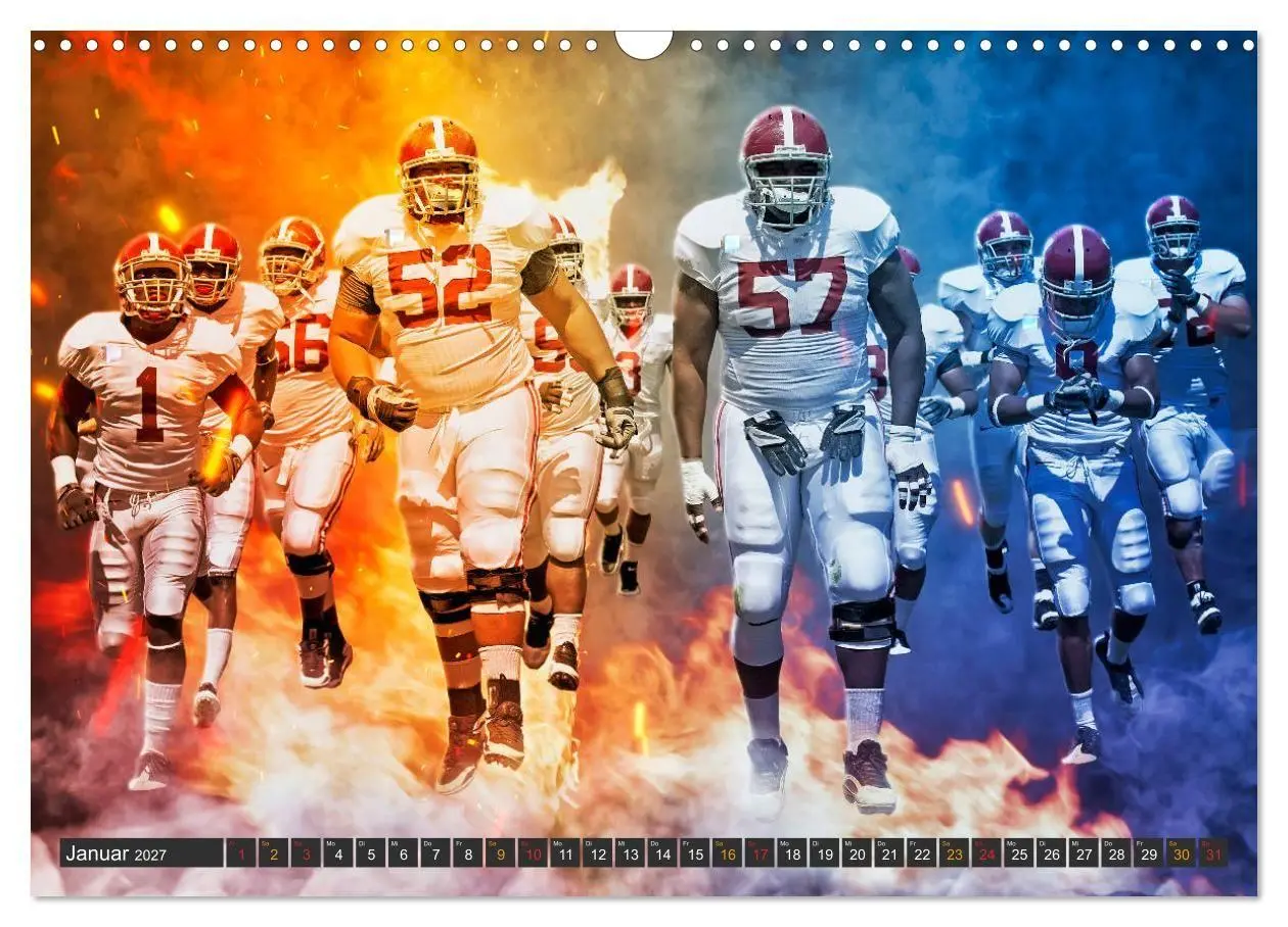 Bild: 9783569589582 | Faszination American Football (Wandkalender 2027 DIN A3 quer),...