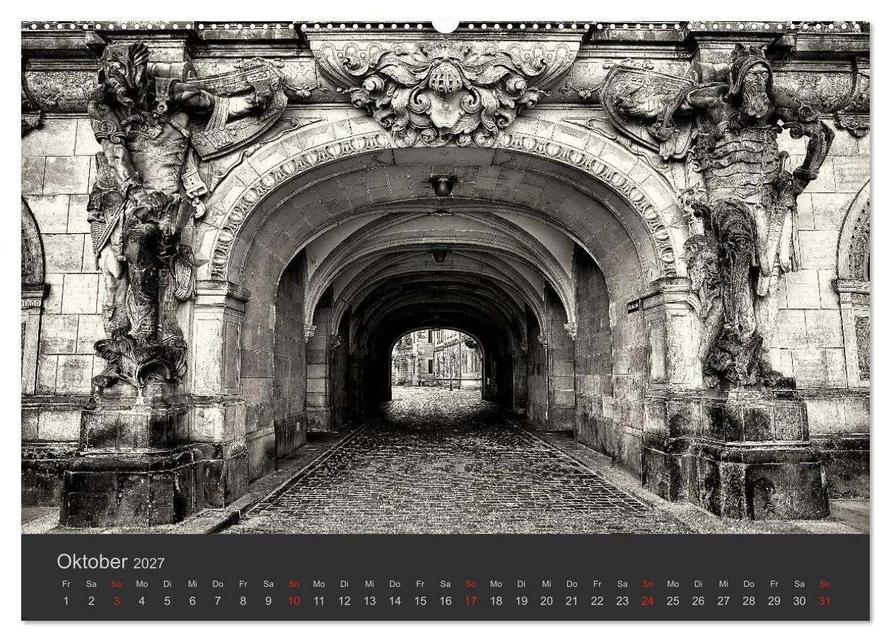 Bild: 9783594169582 | Dresden Schwarz Weiss 2027 (Wandkalender 2027 DIN A2 quer),...