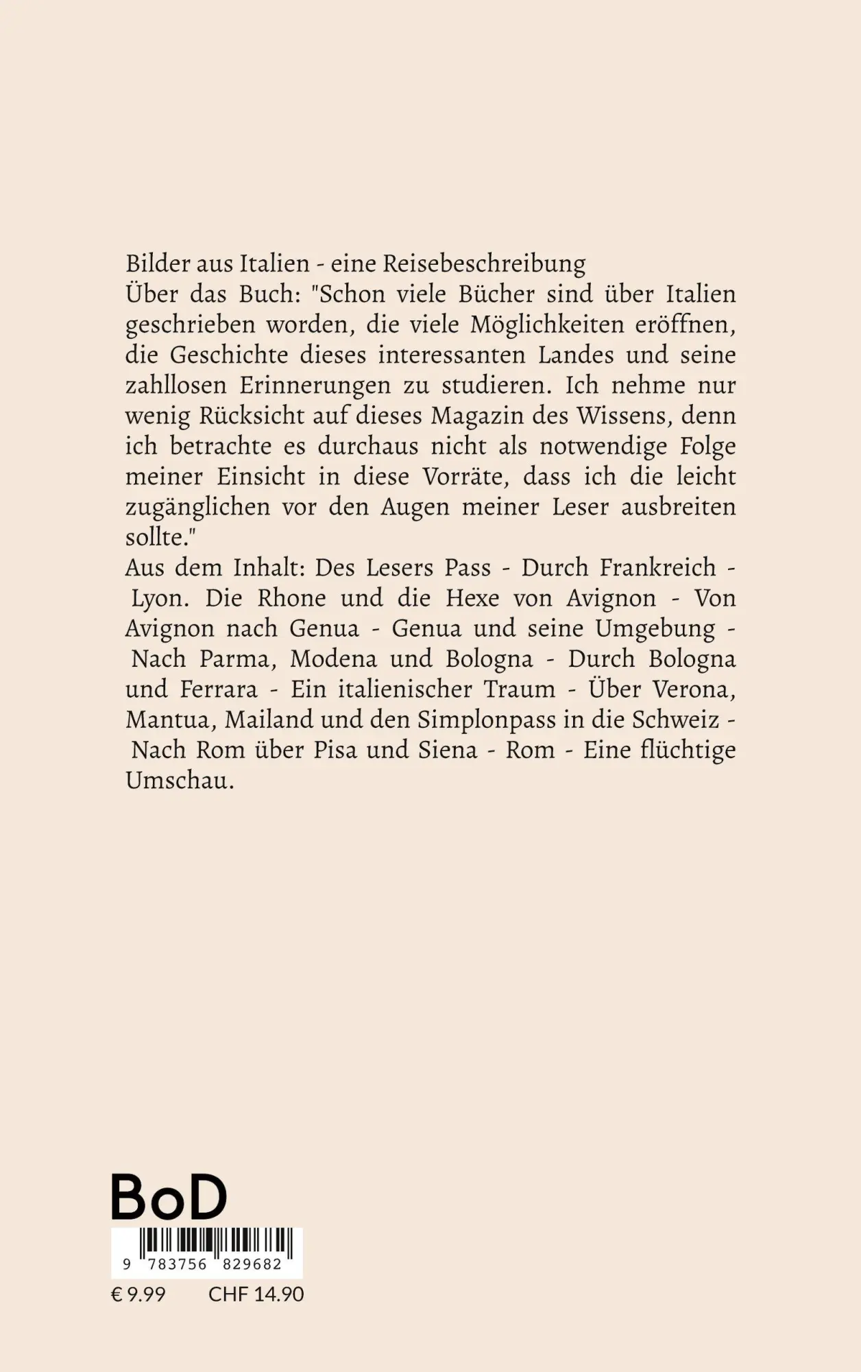 Rückseite: 9783756829682 | Bilder aus Italien | Charles Dickens | Taschenbuch | 220 S. | Deutsch