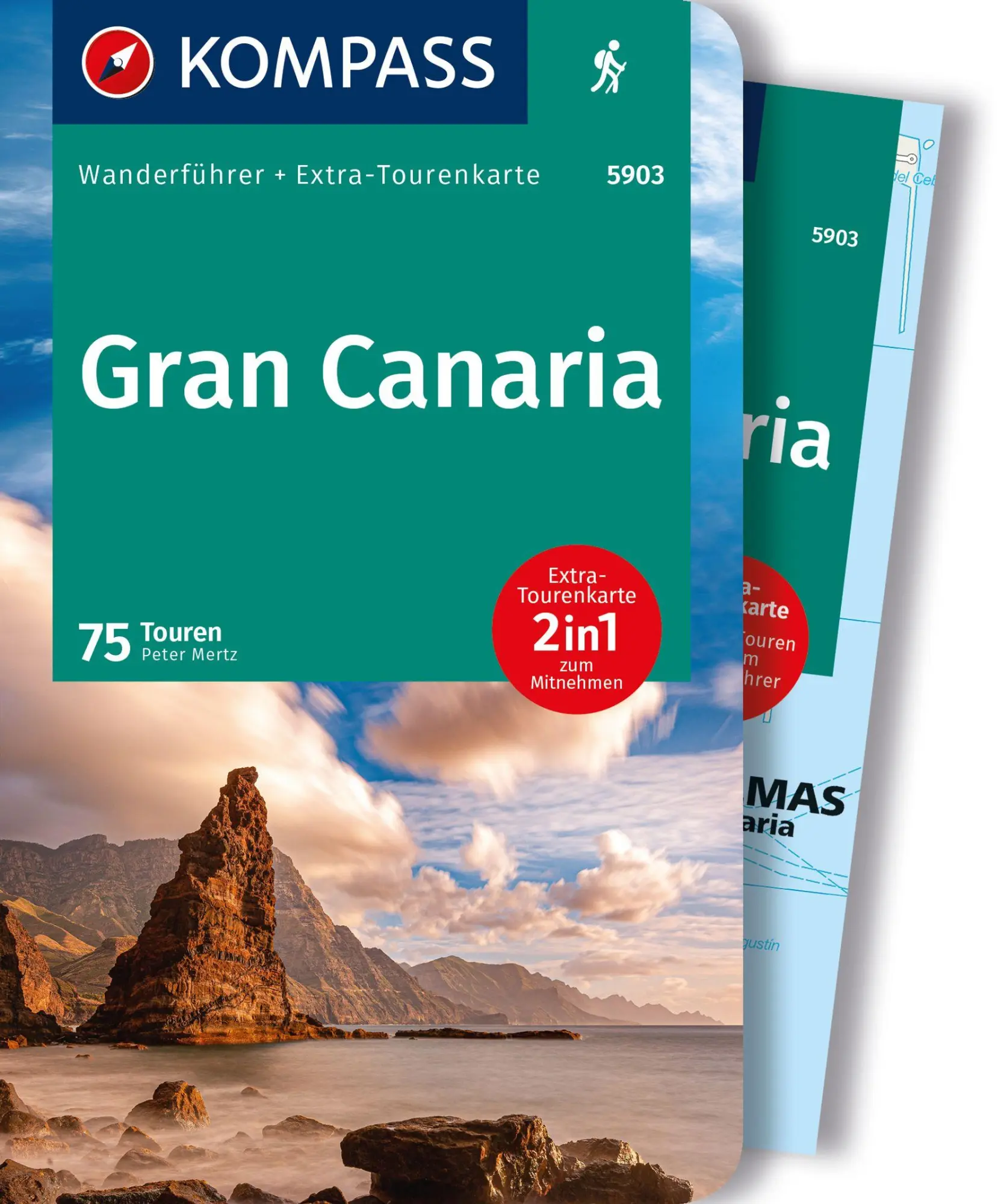 Cover: 9783991219682 | KOMPASS Wanderführer Gran Canaria, 75 Touren mit Extra-Tourenkarte
