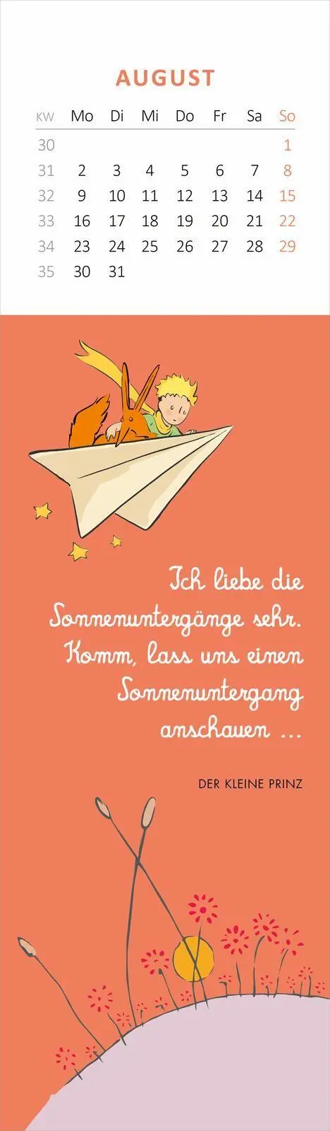 Bild: 4014489139782 | Lesezeichenkalender Man sieht nur mit dem Herzen gut 2027 | Kalender