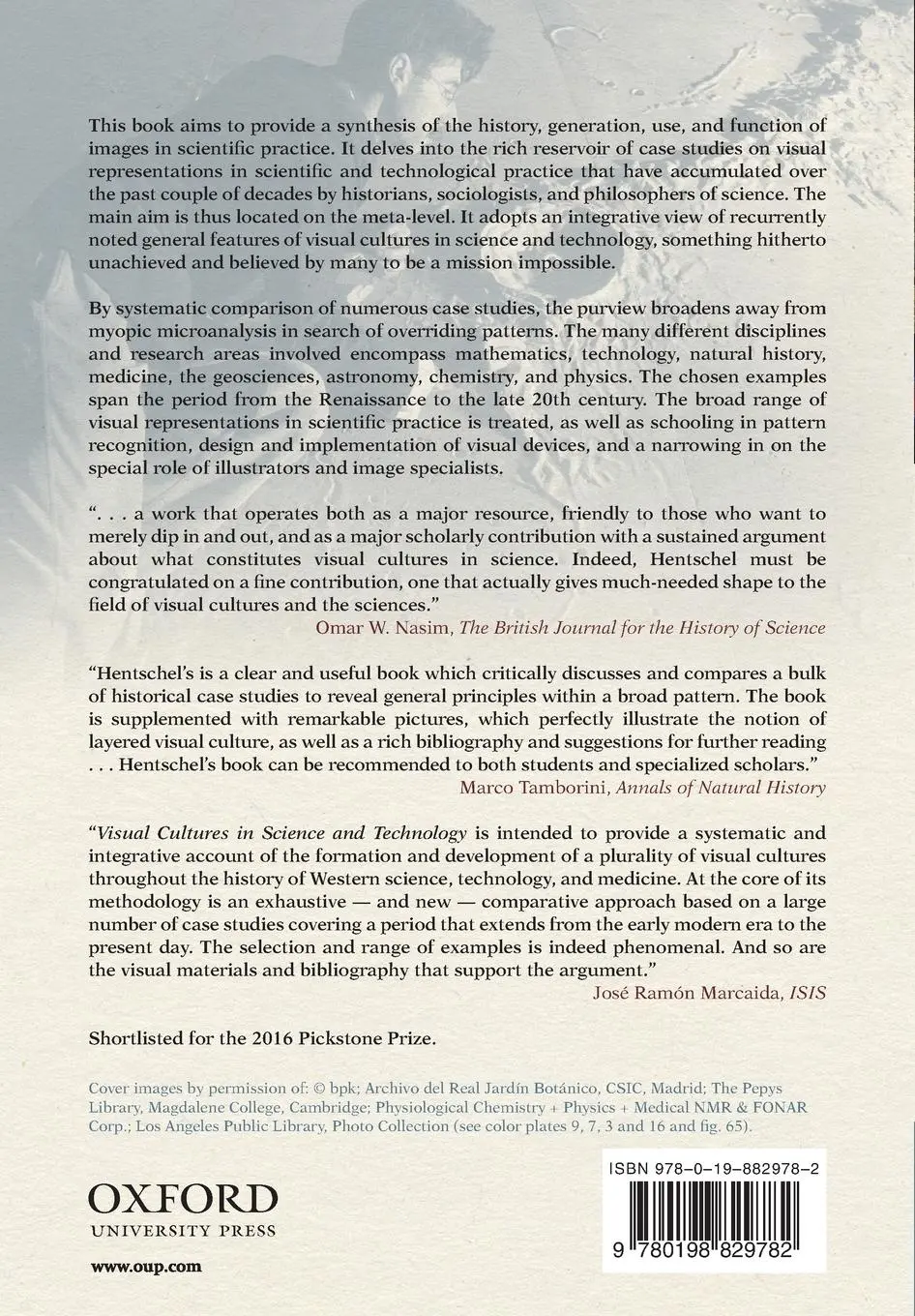 Rückseite: 9780198829782 | Visual Cultures in Science and Technology | A Comparative History