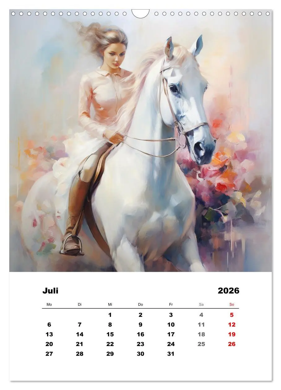Bild: 9783516309782 | Hoch zu Ross. Mit Reiter-Aquarellen durch die Jahreszeiten...