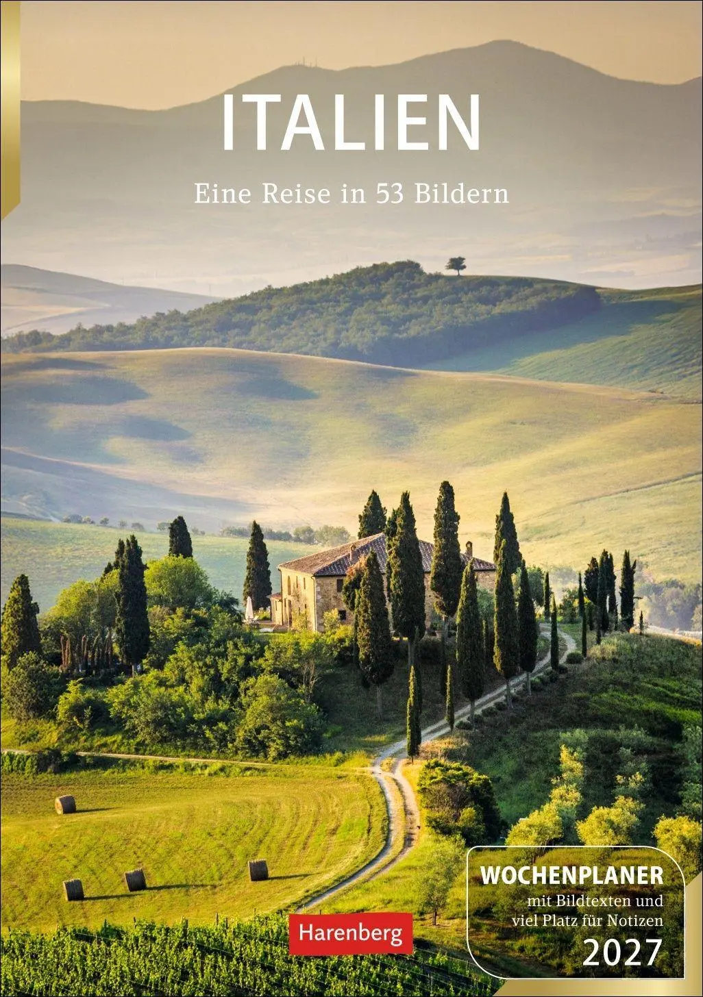 Cover: 9783840039782 | Italien Wochenplaner 2027 - Eine Reise in 53 Bildern | Schnober-Sen