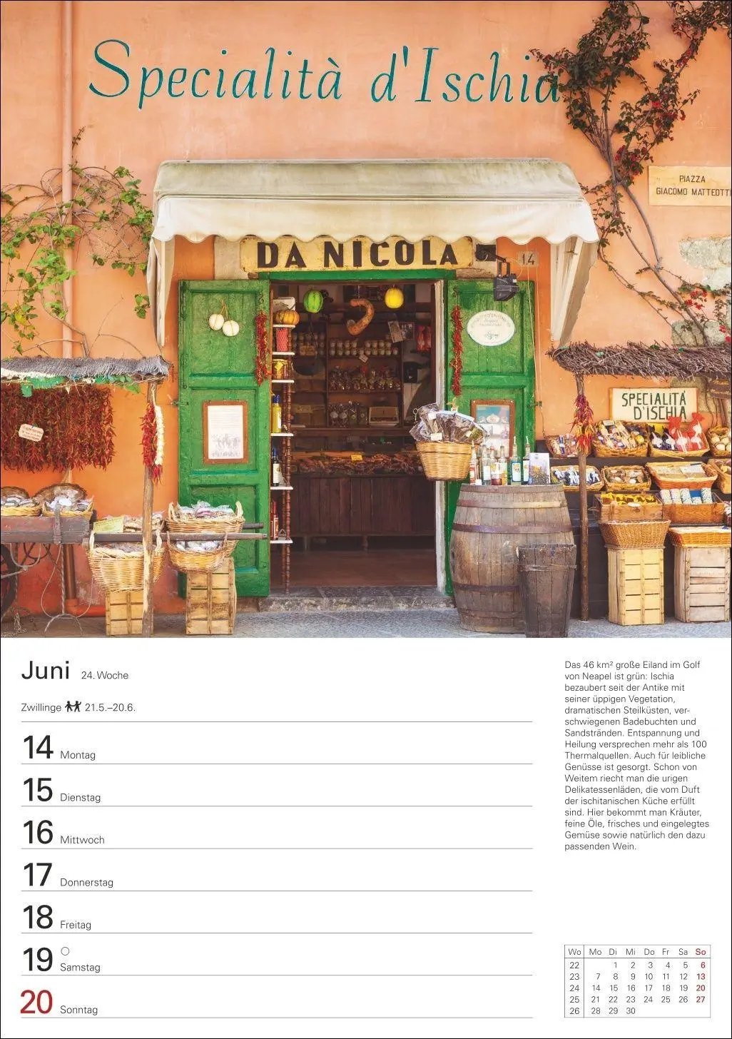 Bild: 9783840039782 | Italien Wochenplaner 2027 - Eine Reise in 53 Bildern | Schnober-Sen