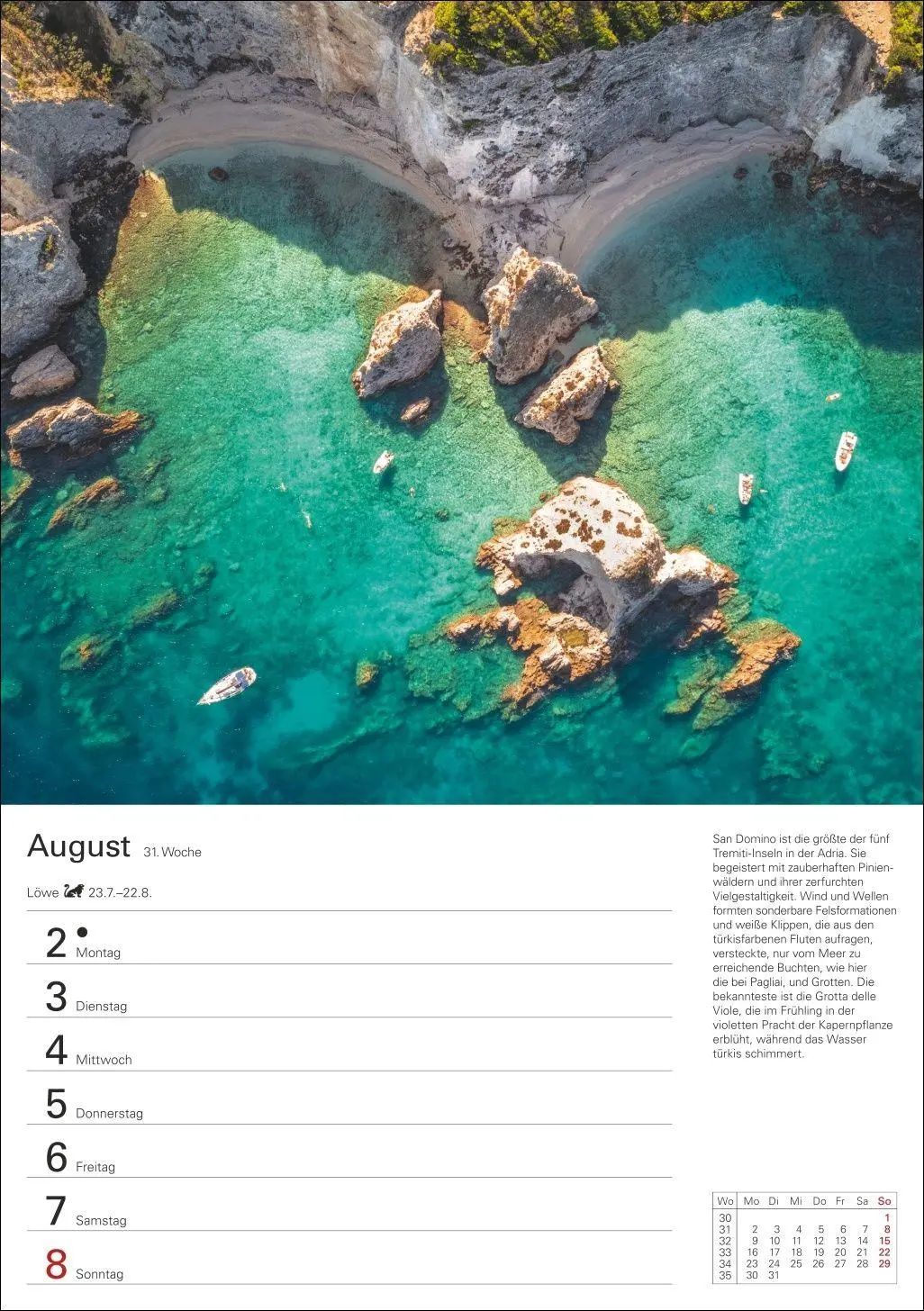 Bild: 9783840039782 | Italien Wochenplaner 2027 - Eine Reise in 53 Bildern | Schnober-Sen