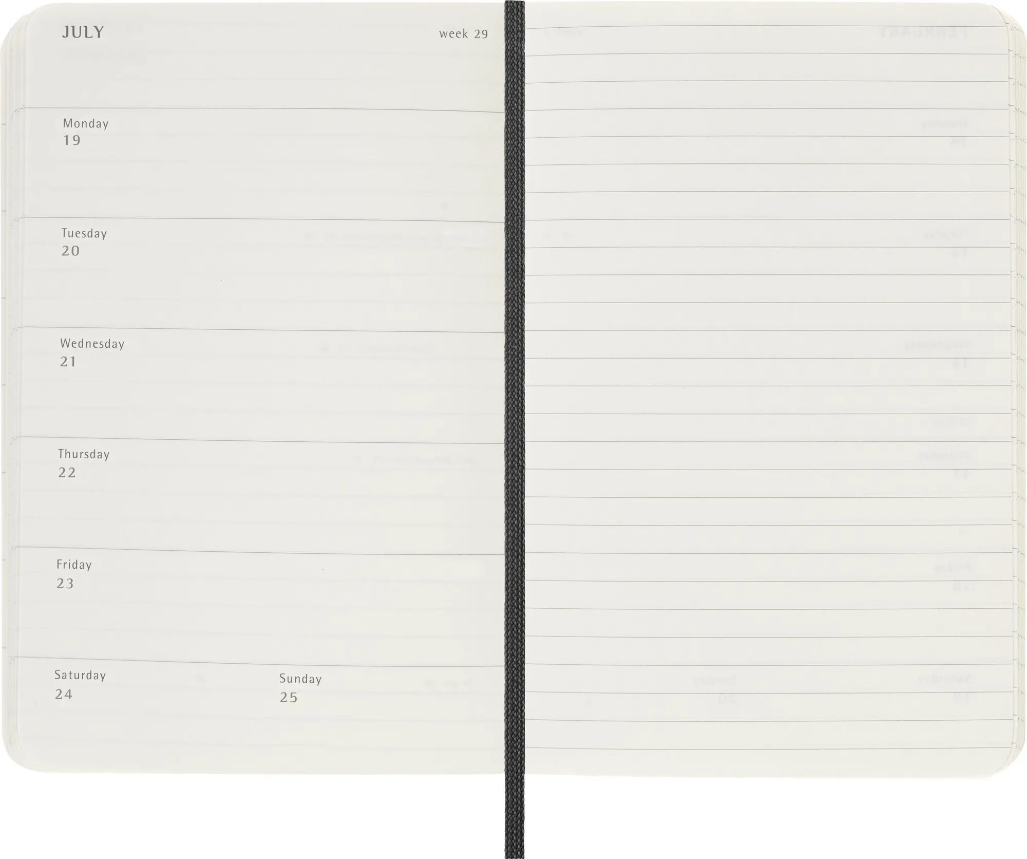 Bild: 8056999279882 | Moleskine 18 Monate Wochenkalender 2026/2027, P/A6, 1 Wo = 1 Seite,...