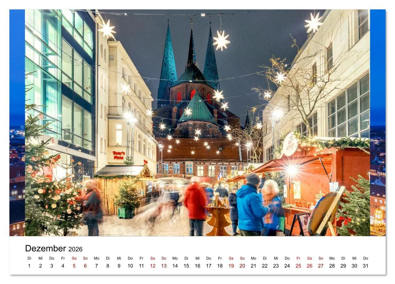 Bild: 9783516609882 | Lübeck - Im Licht der Zeit (Tischkalender 2026 DIN A5 quer),...