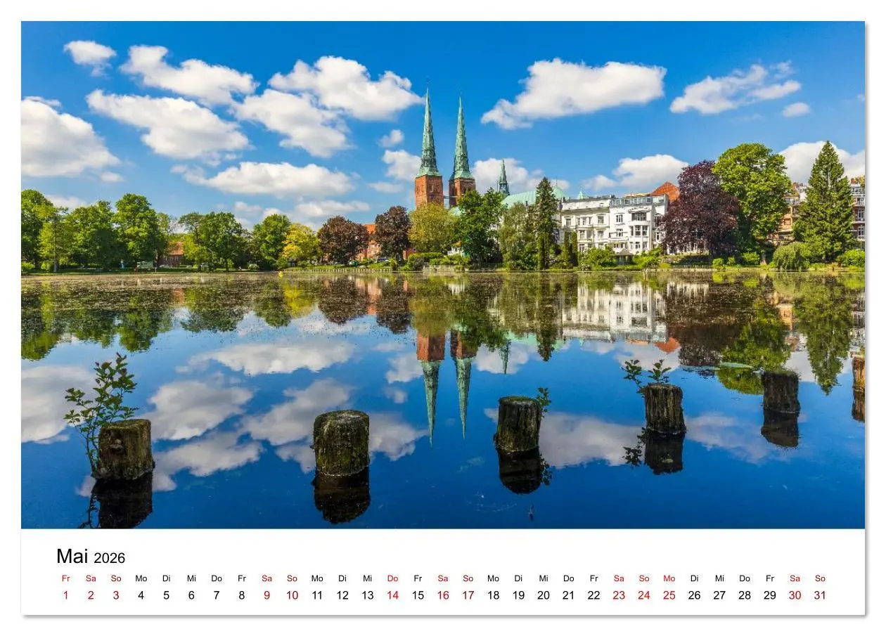 Bild: 9783516609882 | Lübeck - Im Licht der Zeit (Tischkalender 2026 DIN A5 quer),...