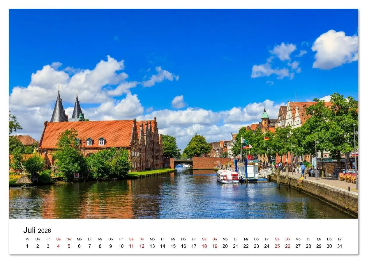 Bild: 9783516609882 | Lübeck - Im Licht der Zeit (Tischkalender 2026 DIN A5 quer),...