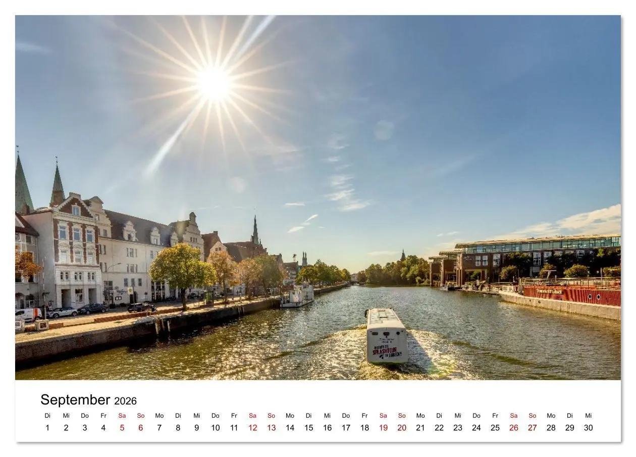 Bild: 9783516609882 | Lübeck - Im Licht der Zeit (Tischkalender 2026 DIN A5 quer),...