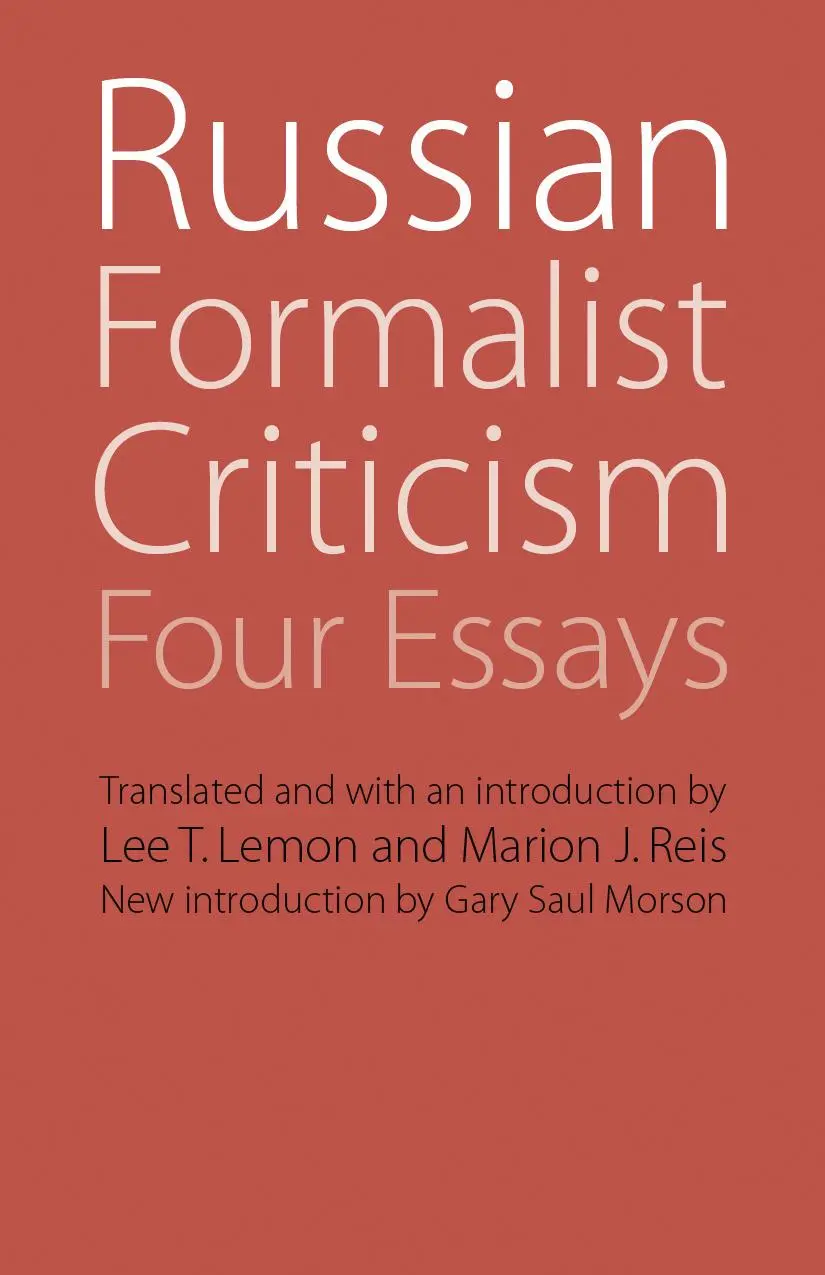 Cover: 9780803239982 | Russian Formalist Criticism | Four Essays, Second Edition | Buch